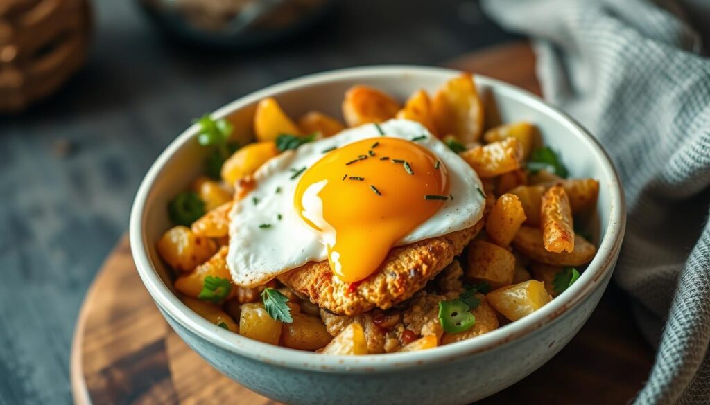 Chicken and Egg Power Bowl