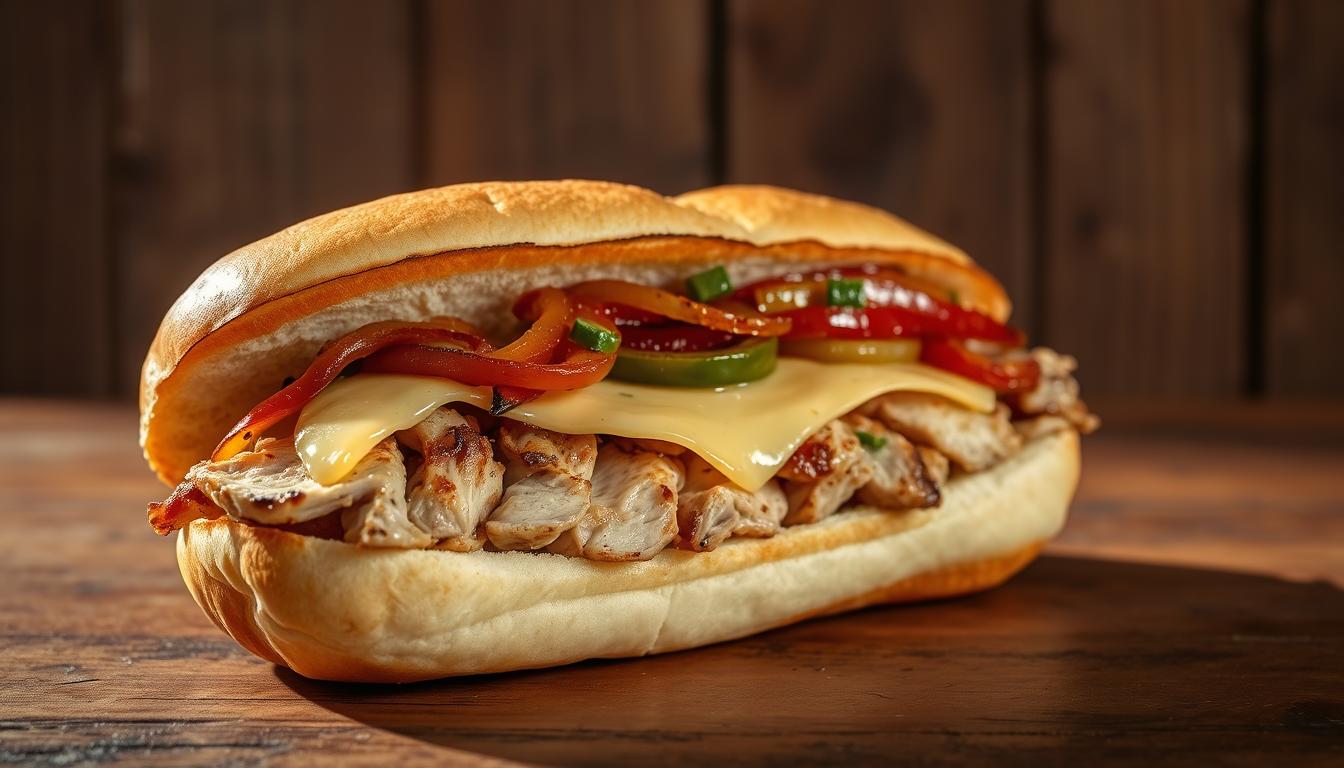 chicken steak and cheese