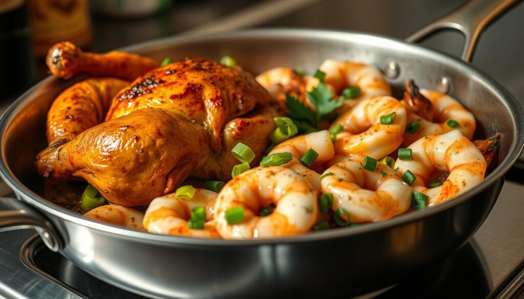 chicken and shrimp dishes