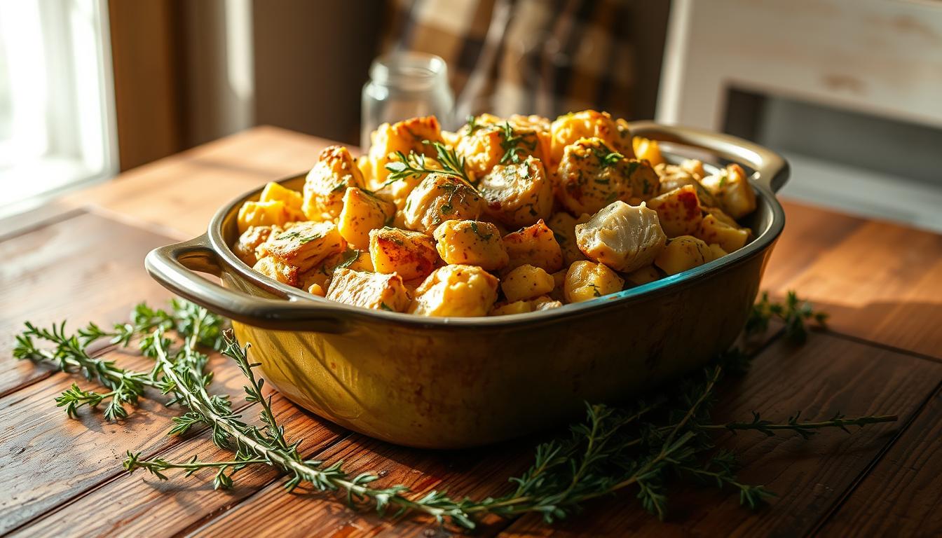 cornbread dressing with chicken